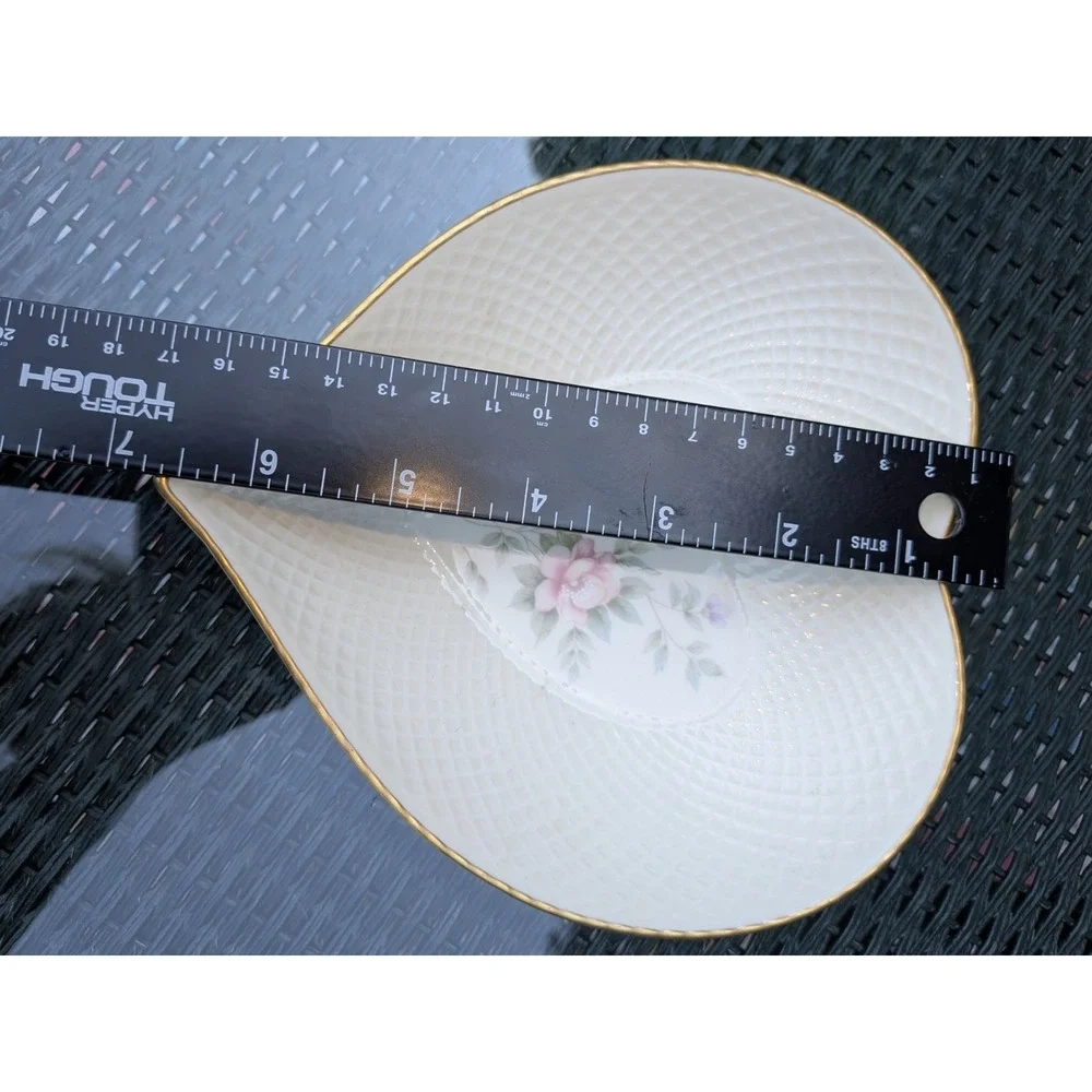 Cottagecore Rose Heart Catch All Jewelry Mikasa Remembrance Gift Trinket Dish